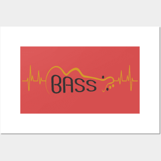 Bass Heart beat Posters and Art